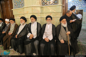 مراسم هفتمین روز درگذشت دختر آیت الله العظمی خویی(ره)