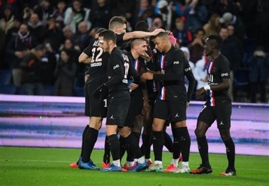 صدرنشینی مقتدرانه پاری‌سن‌ژرمن با برد مقابل لیون در بازی پرگل
