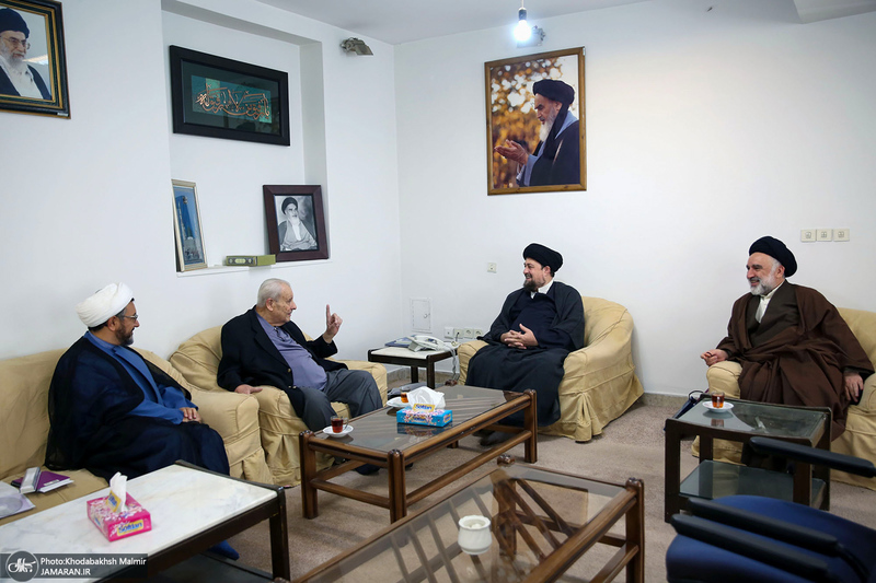 دیدار صلاح زواوی سفیر سابق فلسطین با سید حسن خمینی