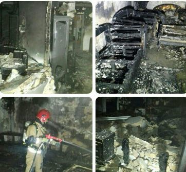 تخریب واحد مسکونی دراثرانفجار گاز درجنوب شرق تهران