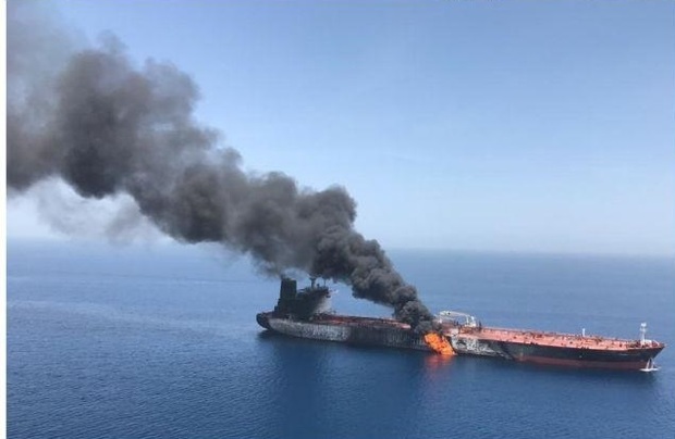 واکنش ها به حادثه انفجار دو نفتکش در دریای عمان