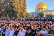 برگزاری نماز عید فطر در مسجد الاقصی با حضور100 هزار فلسطینی+تصاویر 