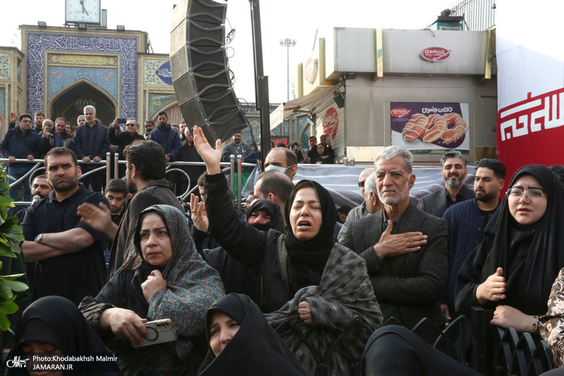 مراسم تشييع شهيد درياسالار علی شمخانی در امام زاده صالح (ع)