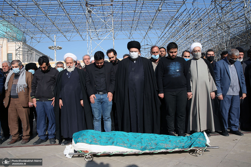 مراسم تشییع و خاکسپاری سید احمد میریان در حرم مطهر امام خمینی