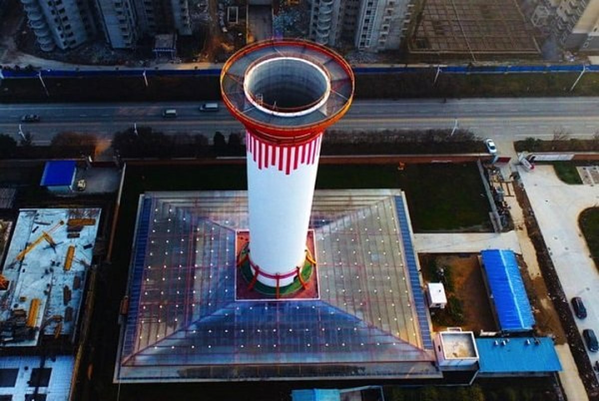 ساخت برجی در چین که آلودگی را می مکد و هوای پاک تولید می کند/ عکس