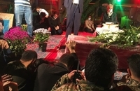 مراسم وداع با شهید مدافع حرم احسان کربلایی‌پور در اهواز برگزار شد (4)