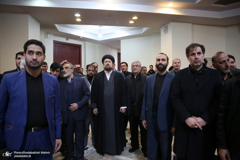 وداع با پیکر مطهر دو شهید مقاومت در حرم مطهر امام خمینی (س)