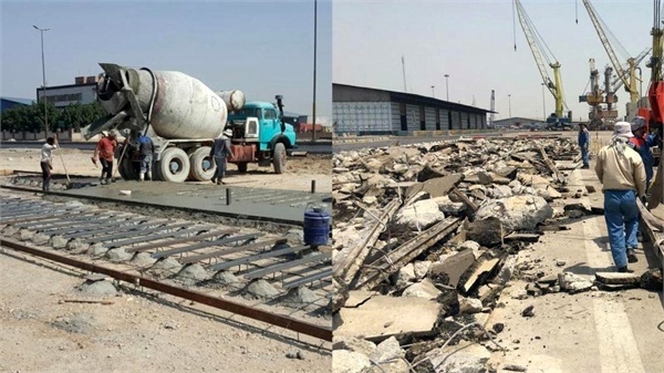 پیشرفت عملیات تعمیر و نوسازی خطوط ریلی در بندر امام خمینی(ره)