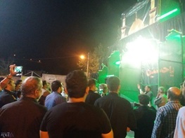 مراسم شب سوم اباعبدالله (ع) در محله پشت بازار خرم آباد