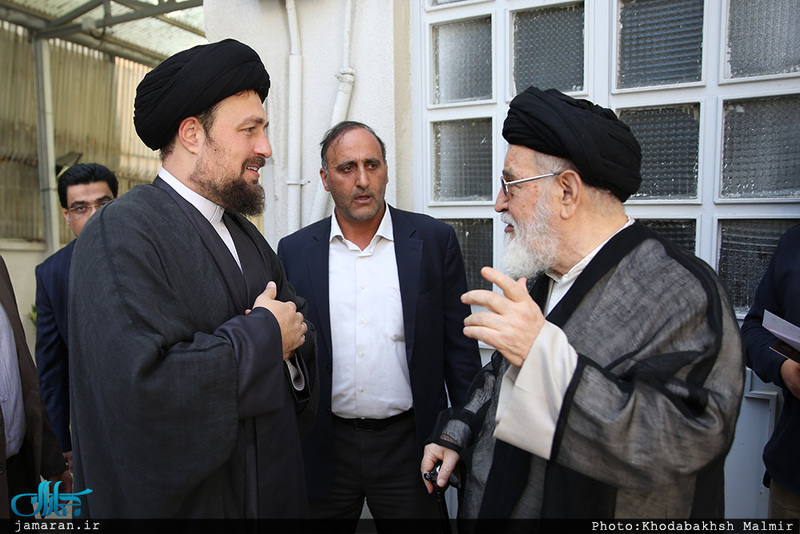 حضور سید حسن خمینی در پای صندوق رای