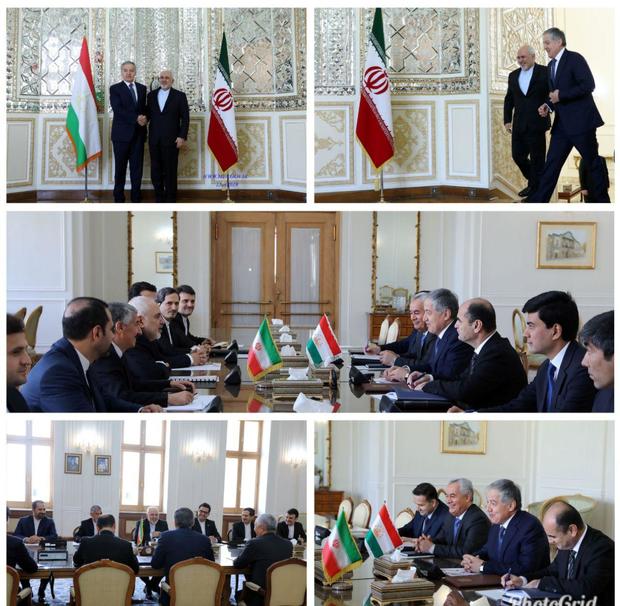 دیدار وزیر امور خارجه تاجیکستان با محمدجواد ظریف