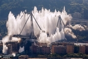 انهدام پلی در ایتالیا با 550 کیلو ماده منفجره+ تصاویر