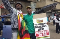 تظاهرات ضدموگابه