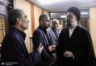 مراسم ختم مرحوم امیر عباس صدرائی با حضور سید یاسر خمینی