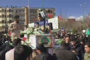 مراسم تشییع پبکر شهدای حادثه تروریستی سیستان و بلوچستان در اصفهان