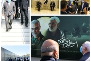 ادای احترام ظریف در محل شهادت سردار سلیمانی/ ظریف: در مورد جنایت‌های آمریکا رایزنی می‌کنیم