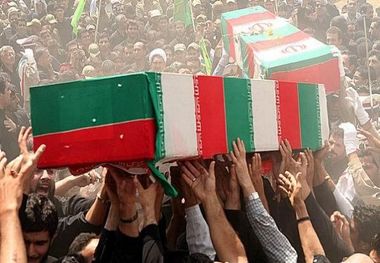 مراسم تشییع 3 شهید گمنام دوران دفاع مقدس در دانشگاه تبریز برگزار شد