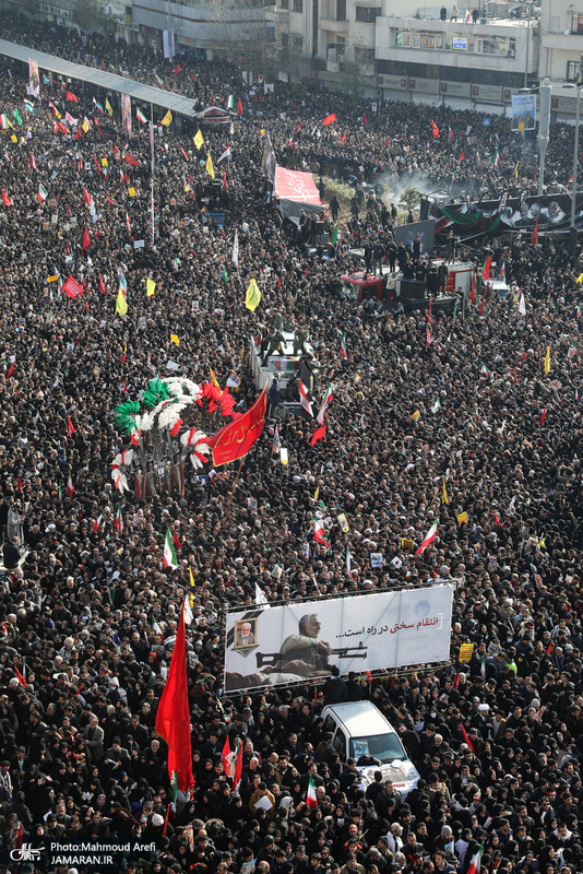 حضور میلیون ها تهرانی در تشییع پیکر مطهر سردار قاسم سلیمانی - 3