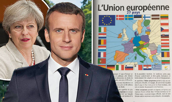 فرانسه، انگلیس را از نقشه اتحادیه اروپا حذف کرد