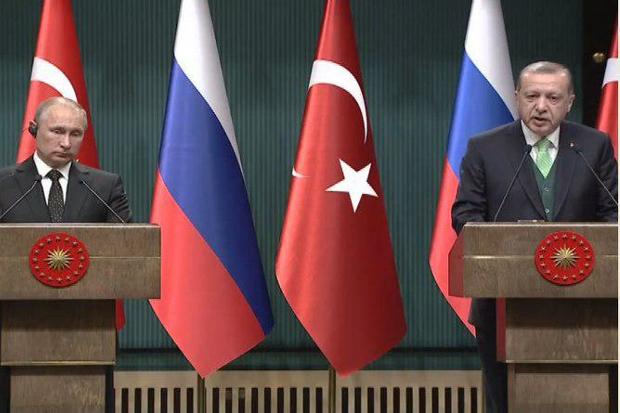 نشست مطبوعاتی مشترک پوتین و اردوغان: روسیه و ترکیه درباره قدس هم‌عقیده‌ هستند