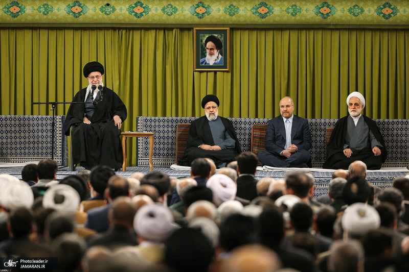 دیدار مسئولان نظام و سفرای کشورهای اسلامی با رهبر معظم انقلاب