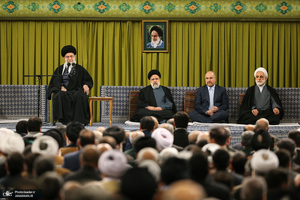دیدار مسئولان نظام و سفرای کشورهای اسلامی با رهبر معظم انقلاب