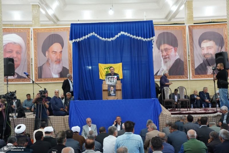 مراسم سی و هفتمین سالگرد بزرگداشت امام خمینی (س) در روستای خیارج استان قزوين