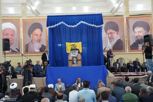 مراسم سی و هفتمین سالگرد بزرگداشت امام خمینی (س) در روستای خیارج استان قزوين