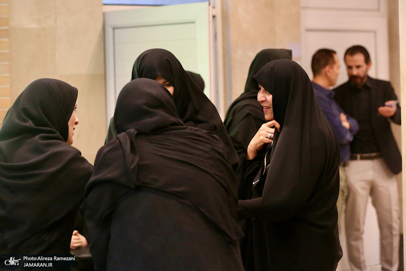 مراسم ختم مادر همسر حجت السلام ‌و المسلمین علی اکبر ناطق نوری و عباس آخوندی