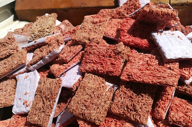 یک هزار و 890 کیلوگرم گوشت آلوده در حسن آباد کشف و معدوم شد