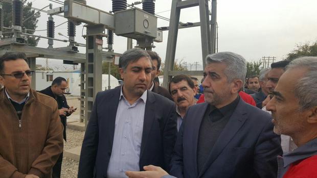 وزیر نیرو وارد کرمانشاه شد  بازدید از آخرین وضعیت تاسیسات آب و برق مناطق زلزله