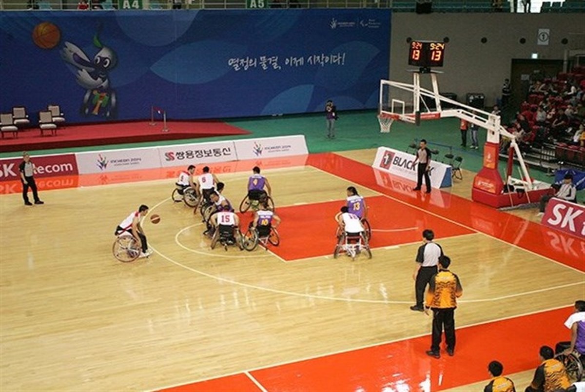 پیروزی تیم ملی بسکتبال با ویلچر ایران مقابل تایلند