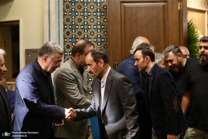 مراسم ختم پدر همسر محمد ظفرقندی