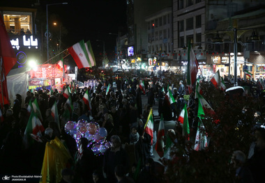 چهل و هفتمین شب اجتماع پرشور مردم در میدان تجریش