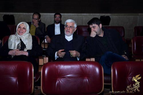 محمدرضا عارف، به تماشای فیلم پسرش در جشنواره فجر نشست