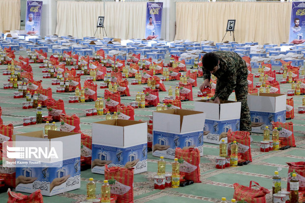موکبهای حسینی مازندران بیش از ۴ هزار بسته معیشتی توزیع کردند