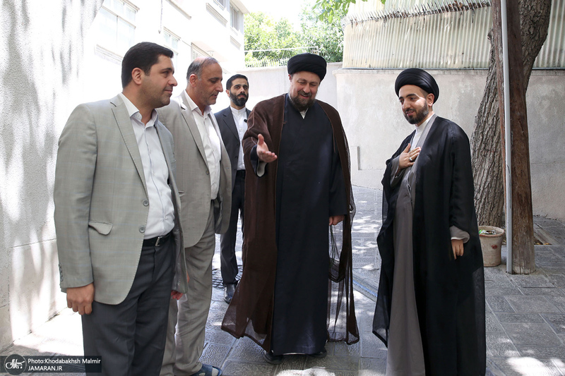 دیدار جمعی از طلاب حوزه علمیه نجف اشرف با سید حسن خمینی‎