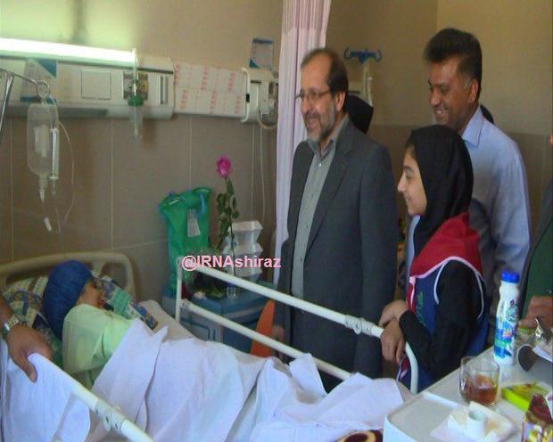 11 دانش آموزهرمزگانی مصدوم حادثه اتوبوس از بیمارستان داراب مرخص  شدند