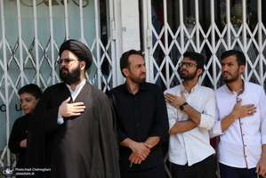 دسته عزای شهادت امام صادق(ع) با حضور آیت الله العظمی وحید خراسانی
