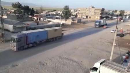 100 کامیون سلاح هدیه آمریکا به حزب اتحاد دموکراتیک سوریه
