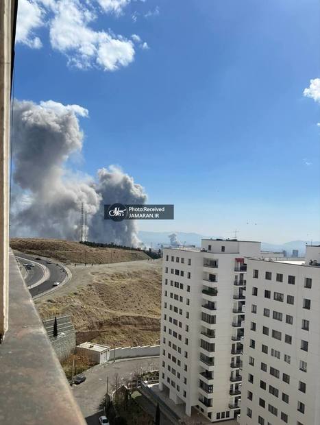 حمله دشمن به چند نقطه تهران، لحظاتی پیش + عکس و فیلم