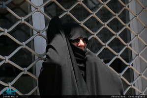 دسته عزاداری امام جعفرصادق(ع) با حضور حضرت آیت الله وحید خراسانی