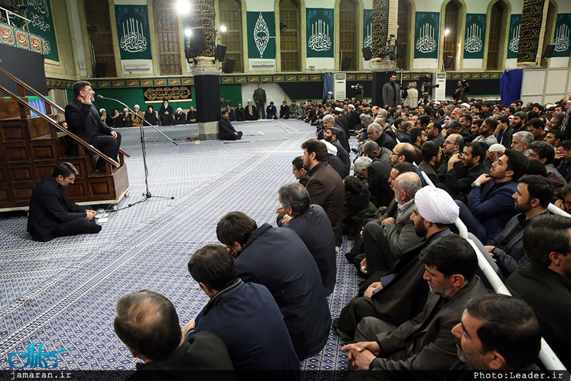 آخرین شب مراسم عزاداری حضرت فاطمه‌زهرا(س) در حسینیه امام خمینی 