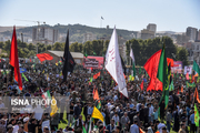 اجتماع عظیم ۴۰ هزار نفری بسیجیان آذربایجان غربی برگزار شد