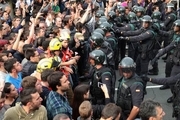 بیش از ۴۶۰ زخمی در همه‌پرسی کاتالونیا