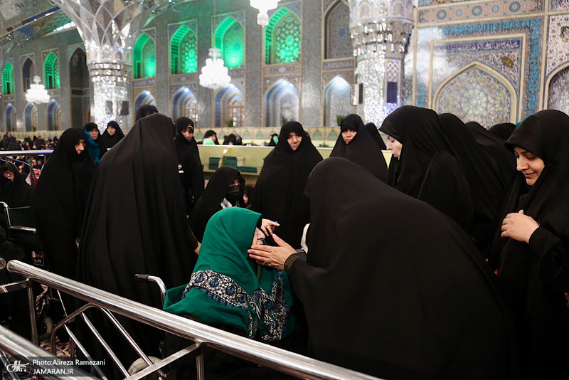 مراسم اولین سالگرد شهادت حجت الاسلام و المسلمین سید ابراهیم رئیسی در حرم مطهر رضوی