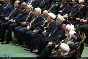 حضور سید حسن خمینی در مراسم تحلیف رئیس جمهور روحانی