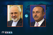 گفت و گوی تلفنی ظریف با وزیر خارجه ترکیه