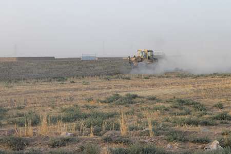 95 مورد ساخت و ساز غیر مجاز در اراضی کشاورزی پاکدشت تخریب شد