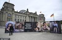 اعتراض فعالان طرفدار فلسطین به همدستی آلمان در نسل‌کشی توسط اسرائیل (6)